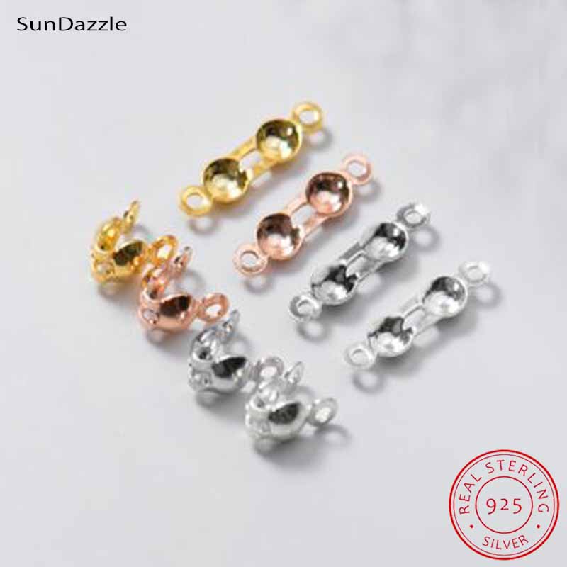 Charm Bracelet Beads - 4pcs Genuine Real Pure Solid 925