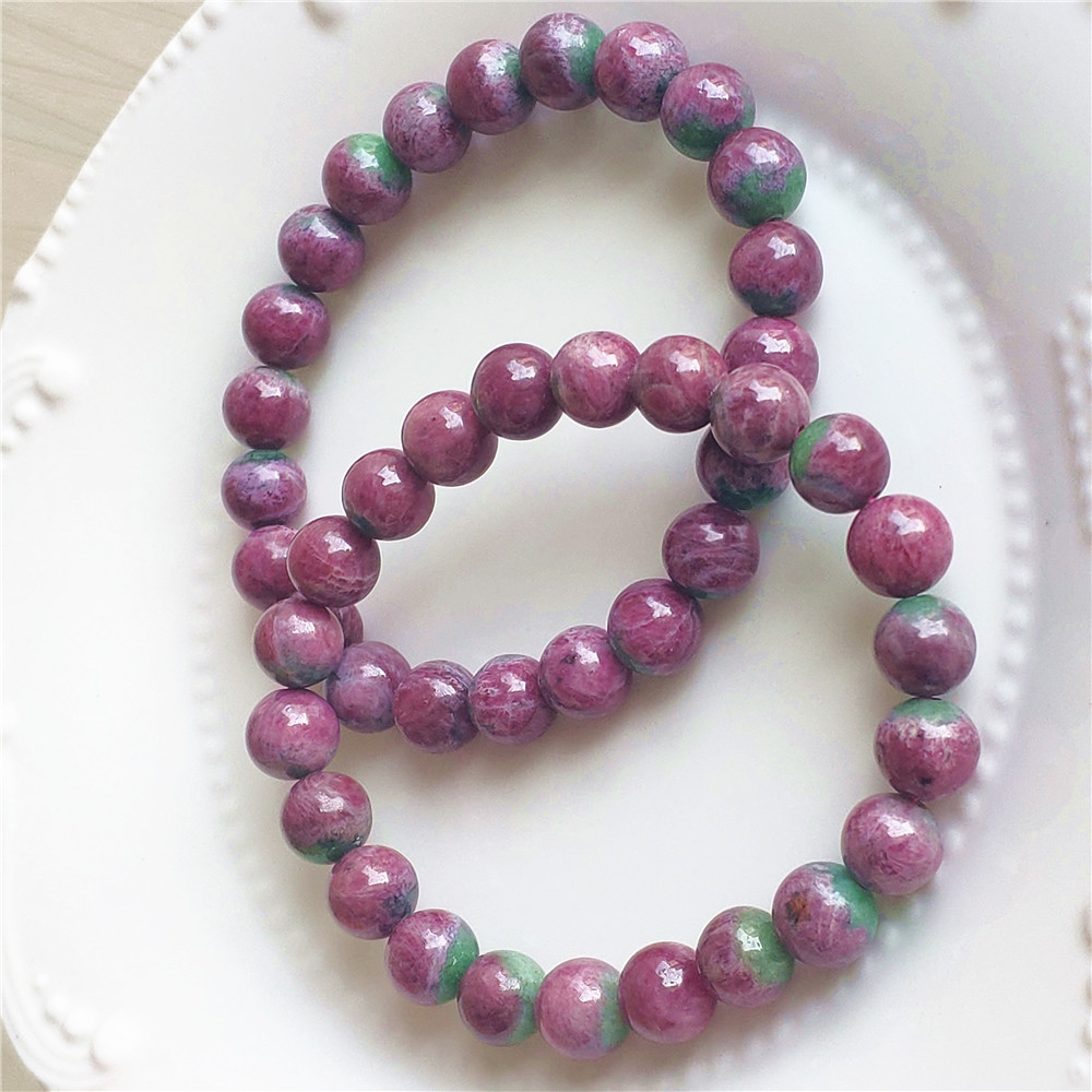 Gemstone Bracelet Healing - Natural Red Ruby Gemstone Bracelet Star