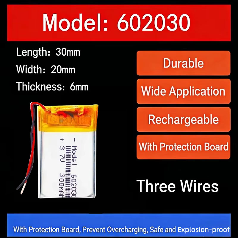 3.7V 300mAh 602030 Lithium Bat - Smartwatch review and price