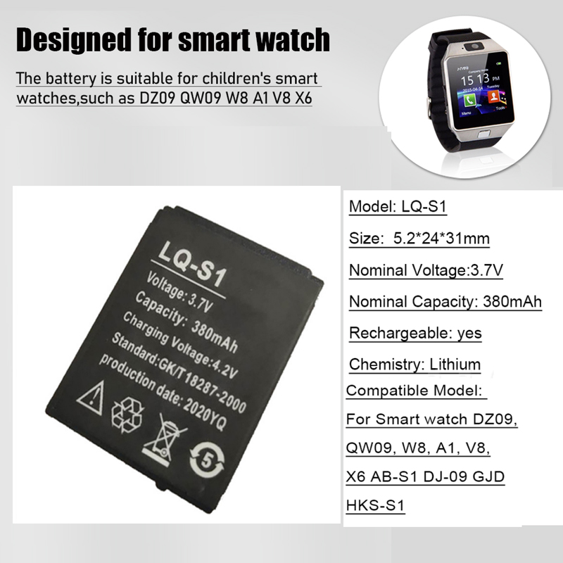 1-4PCS LQ-S1 3.7V 380mAh Recha - A1 Watches & Jewelry New York Photos review and price