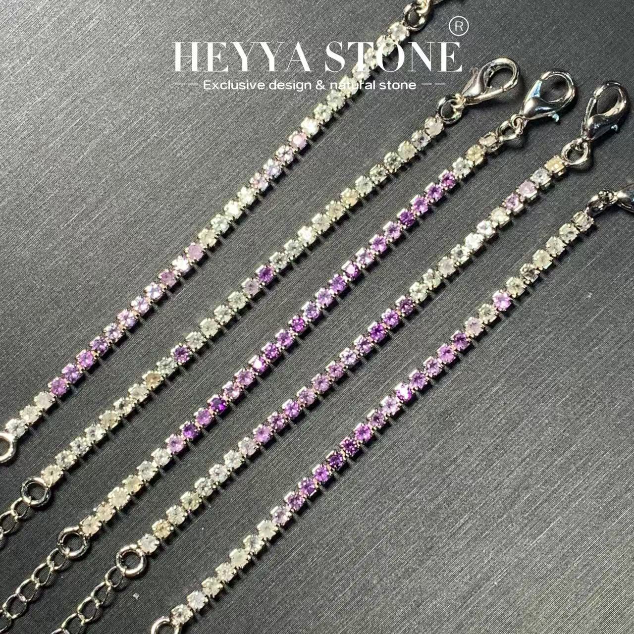 HEYYA STONE Natural Amethyst C - Gemstone Bracelet Healing review and price
