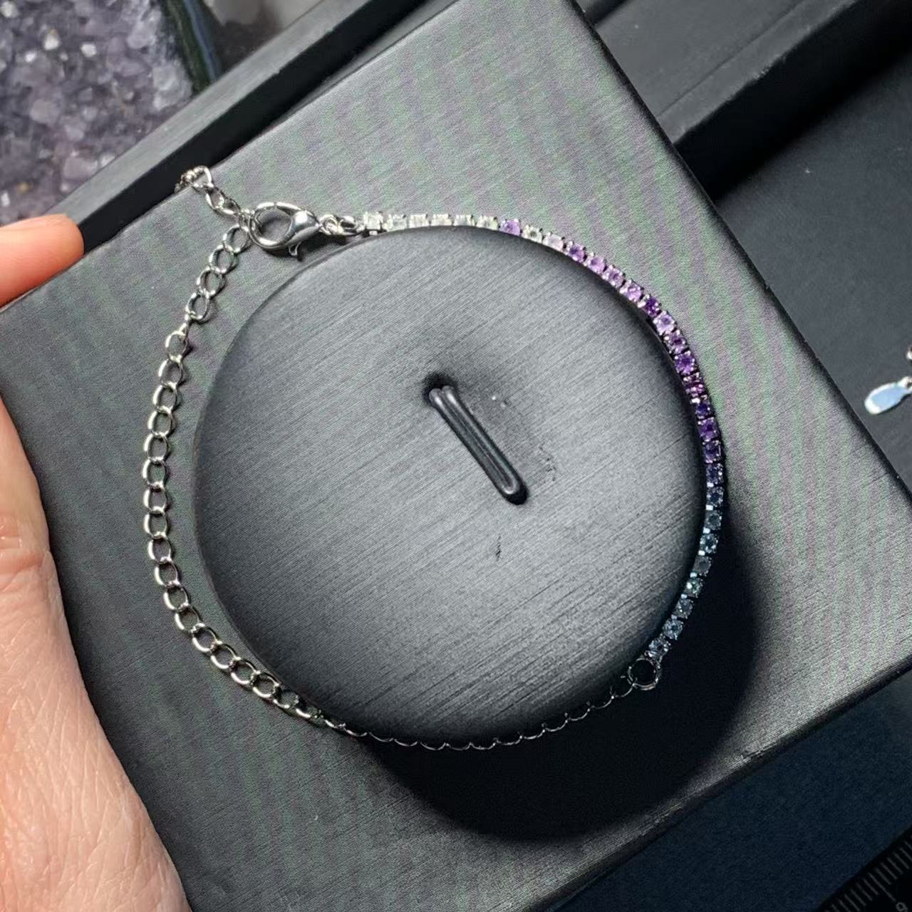 HEYYA STONE Natural Amethyst C - Gemstone Bracelet Healing review and price