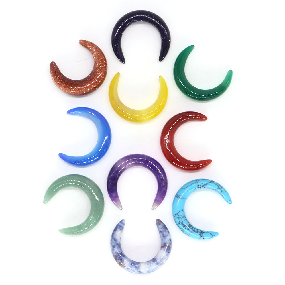 30mm Crescent Moon Shape Natur - Gemstone Bracelet Healing review and price
