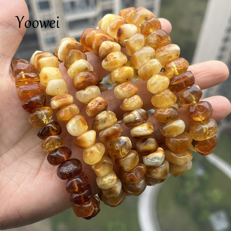 100% Real Yellow Amber Bracele - Gemstone Bracelet Healing review and price