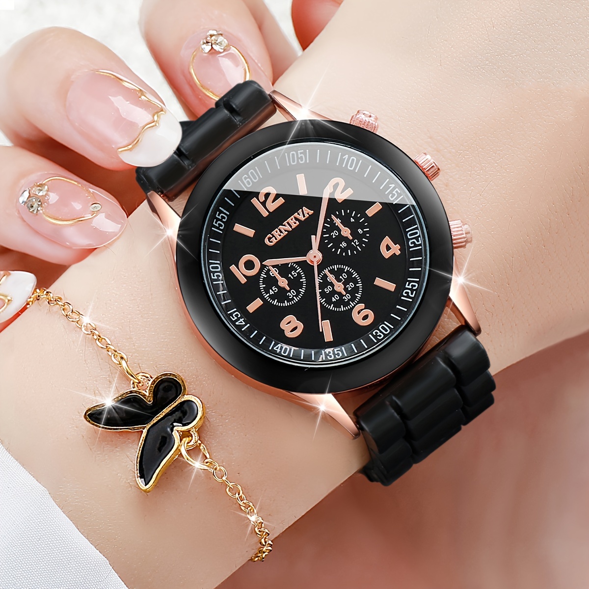 6PCS/Set Women's Watch Casual  - Jewelry Box Watches Bracelets review and price