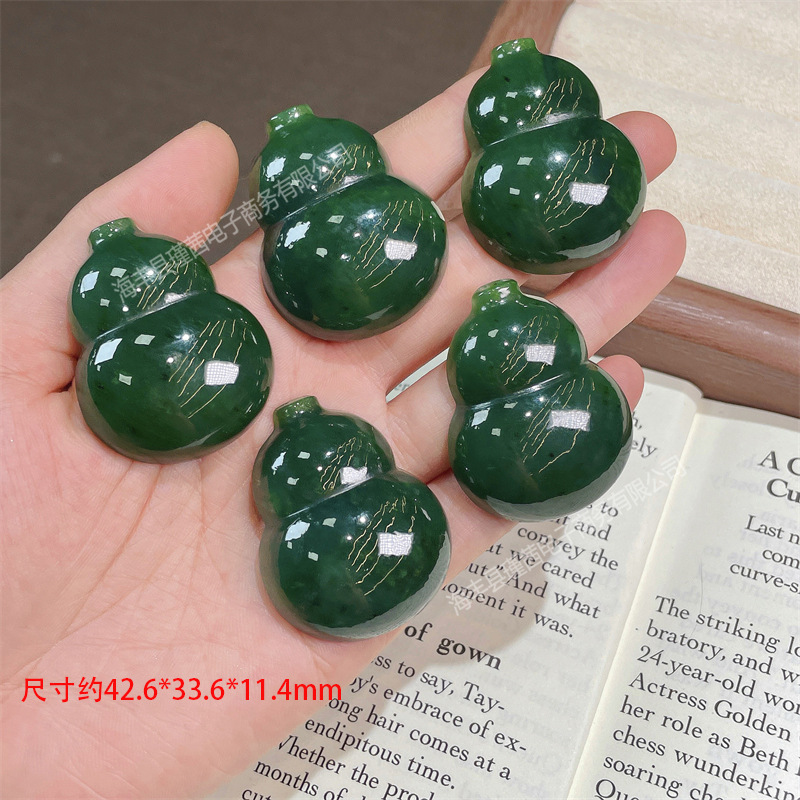 Natural Hetian Jade Gourd Pend - Jewelry & Watches Spółka Z Ograniczoną Odpowiedzialnością Sp Z Oo review and price