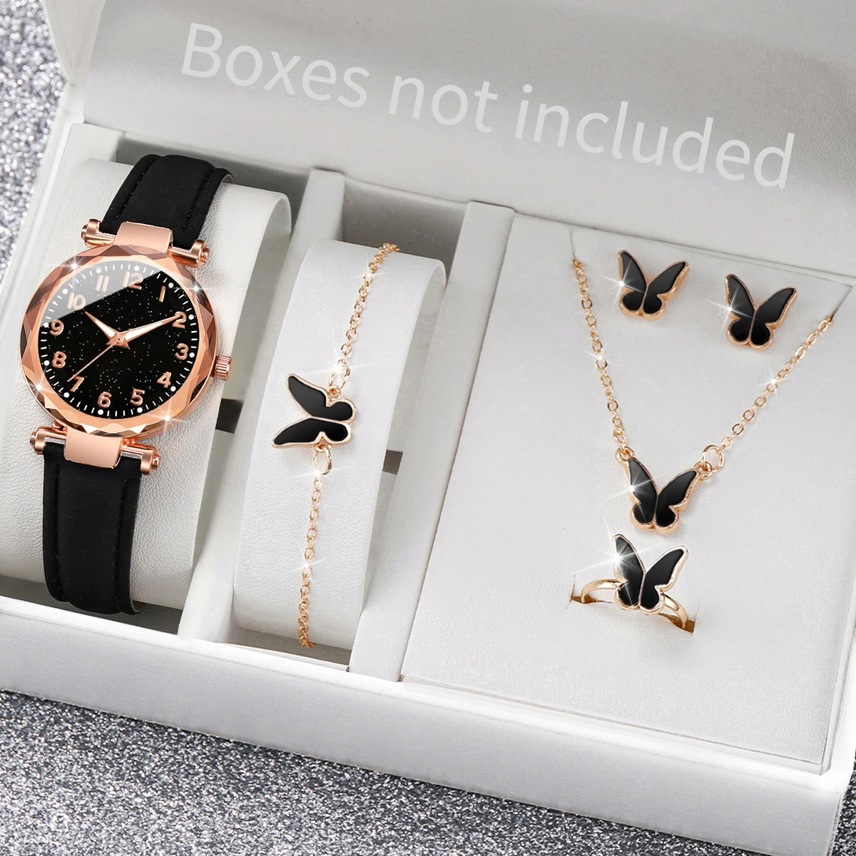 5/6PCS Fashion Women Watches C - Jewelry Box Watches Bracelets review and price