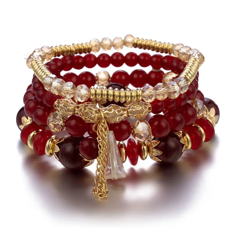 4Pcs New Tassel Charm Beads Br - Charm Bracelet Beads review and price