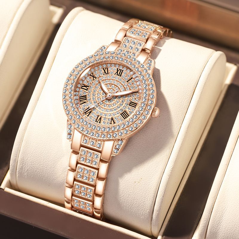 Diamond Roman Pattern Women Qu - Jewelry Watches For Kids review and price