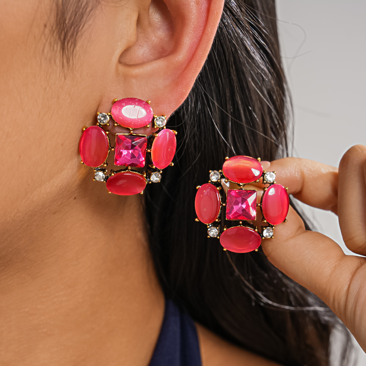 Vintage Blue Opal Stud Earring - Opal Earrings Dangle review and price