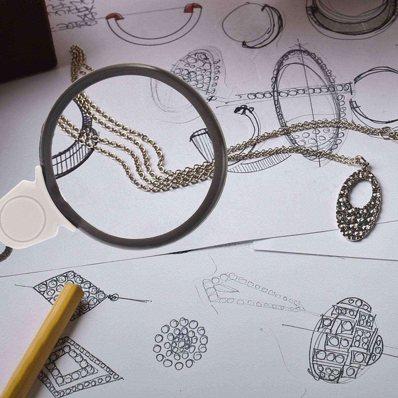 Necklace Magnifier Hanging Lou - Jewelry Essentials Watches review and price