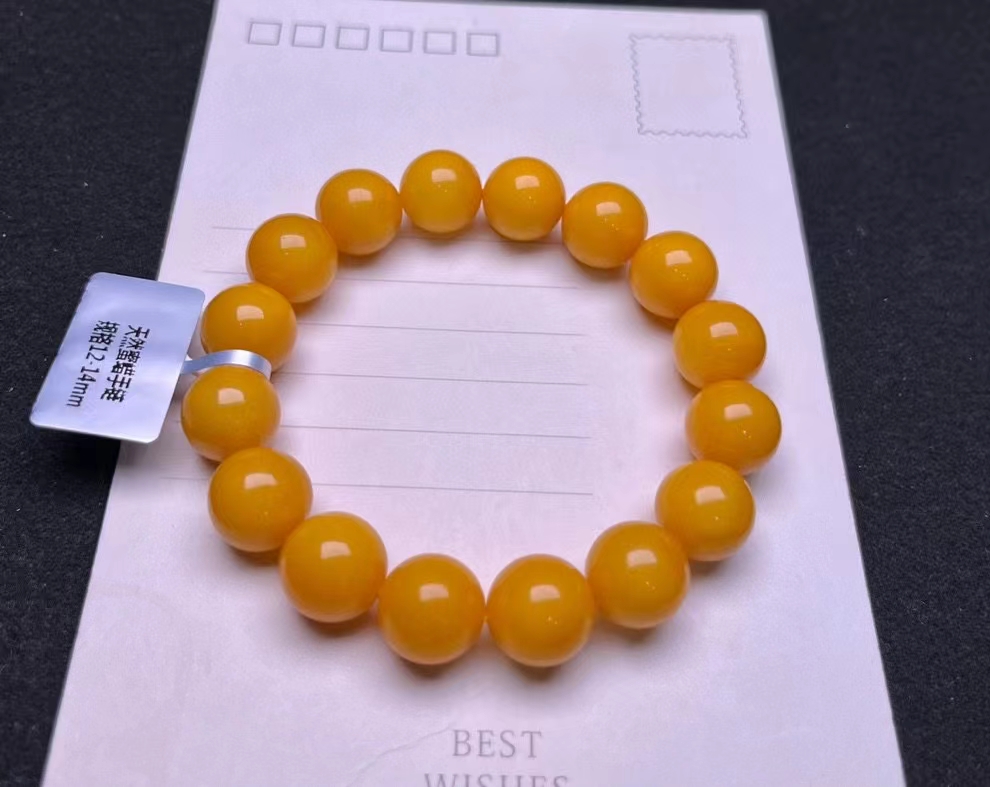 Natural Yellow Amber Gemstone  - Gemstone Bracelet Healing review and price