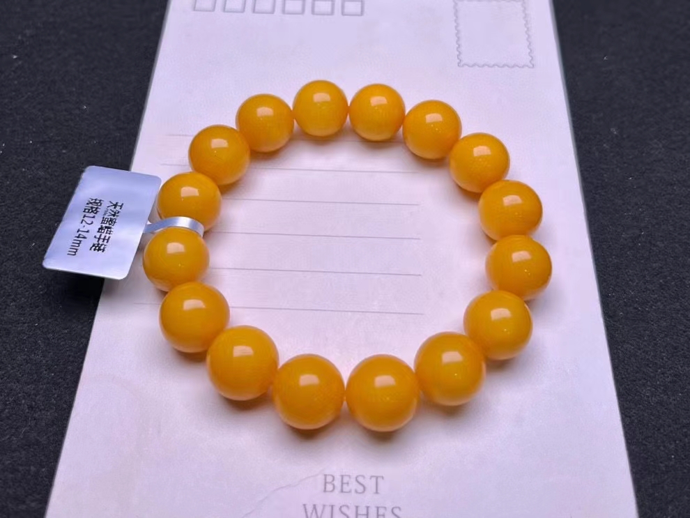 Natural Yellow Amber Gemstone  - Gemstone Bracelet Healing review and price