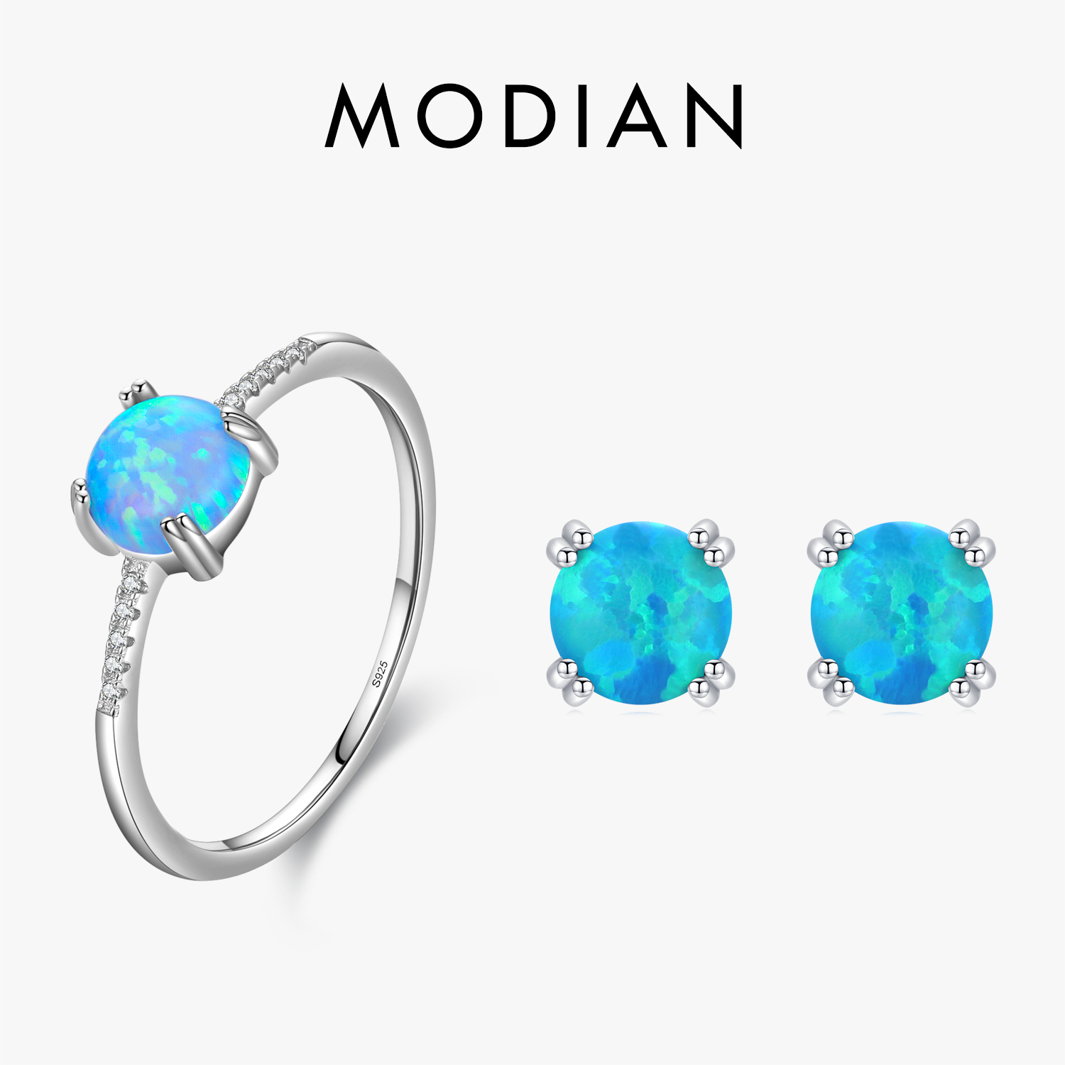 MODIAN Natural Opals Series Je - Opal Earrings Dangle review and price