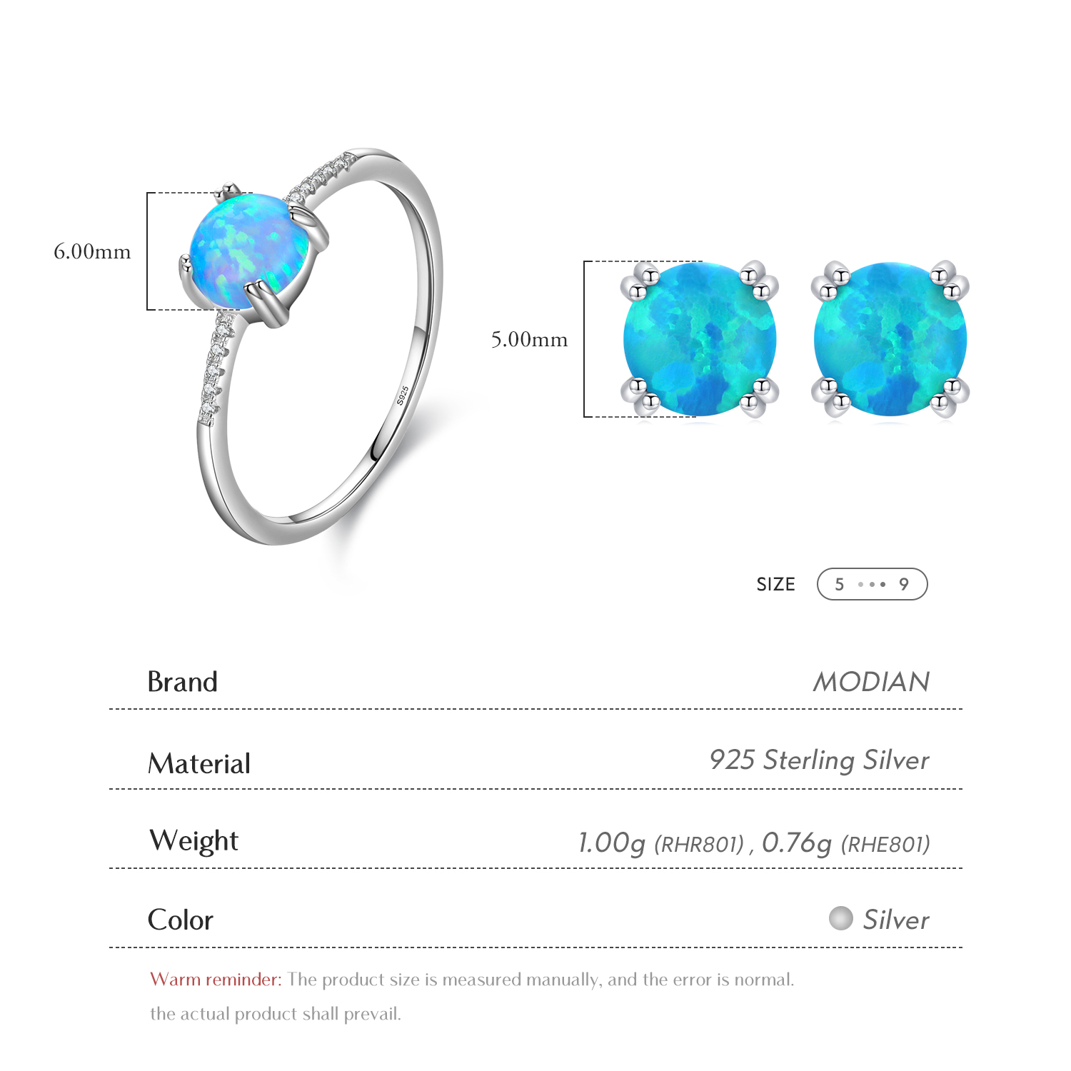 MODIAN Natural Opals Series Je - Opal Earrings Dangle review and price