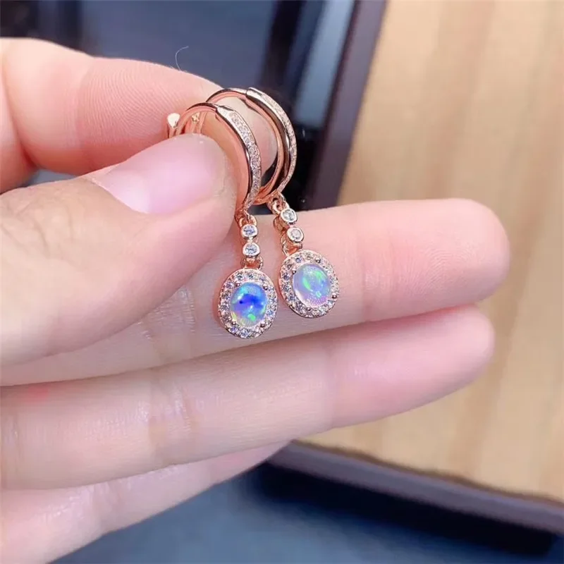 New Natural Opal Earrings 925  - Opal Earrings Dangle review and price