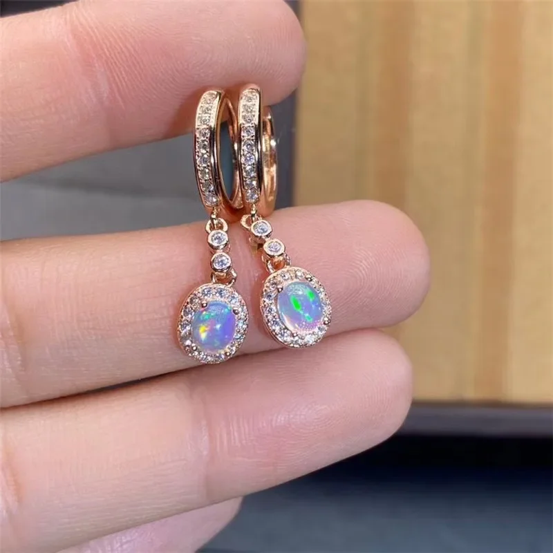 New Natural Opal Earrings 925  - Opal Earrings Dangle review and price