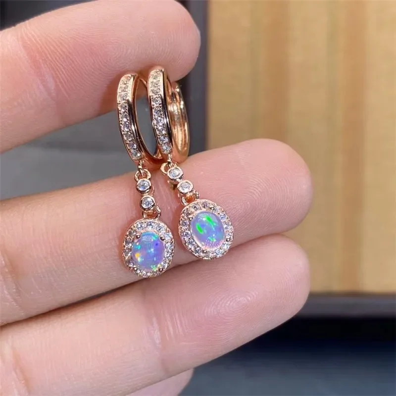 New Natural Opal Earrings 925  - Opal Earrings Dangle review and price