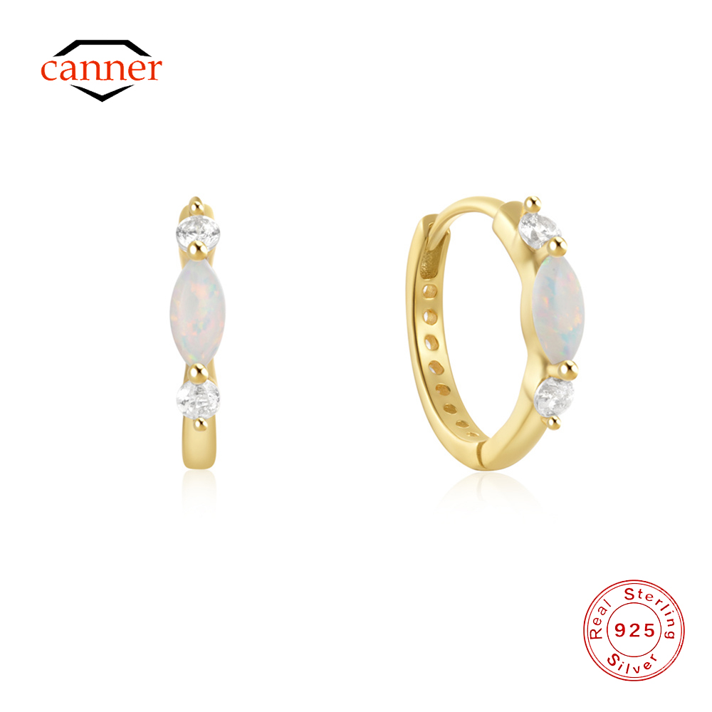 CANNER 925 Sterling Silver Hor - Opal Earrings Dangle review and price