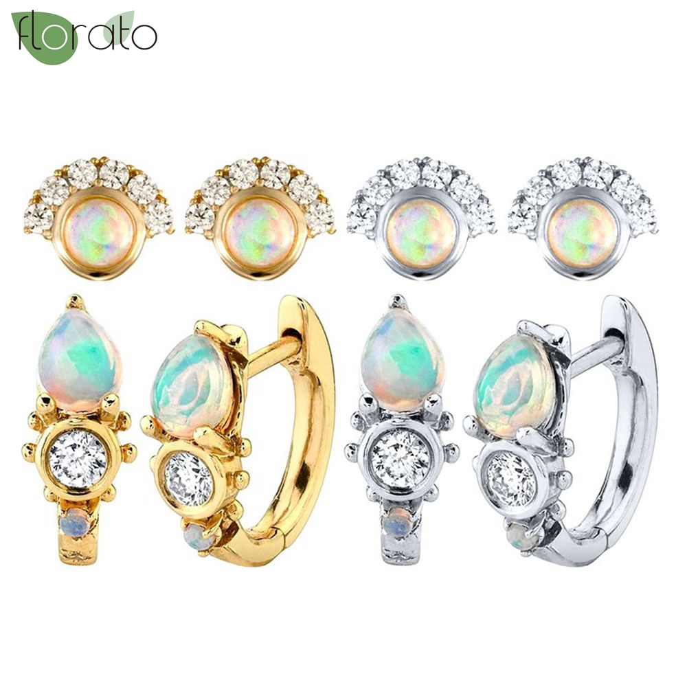 925 Sterling Silver Needle Exq - Opal Earrings Dangle review and price