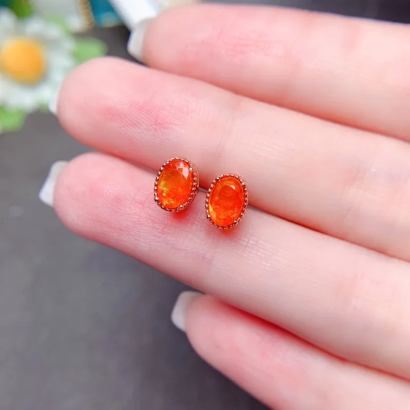 Orange Fire Opal Rare Earrings - Opal Earrings Dangle review and price