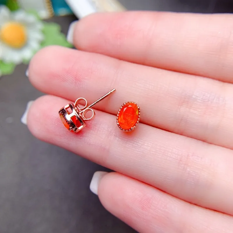 Orange Fire Opal Rare Earrings - Opal Earrings Dangle review and price